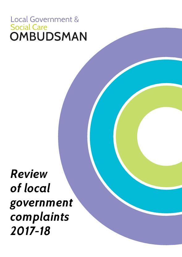 Front cover of Review of Local Government Complaints 2017-18