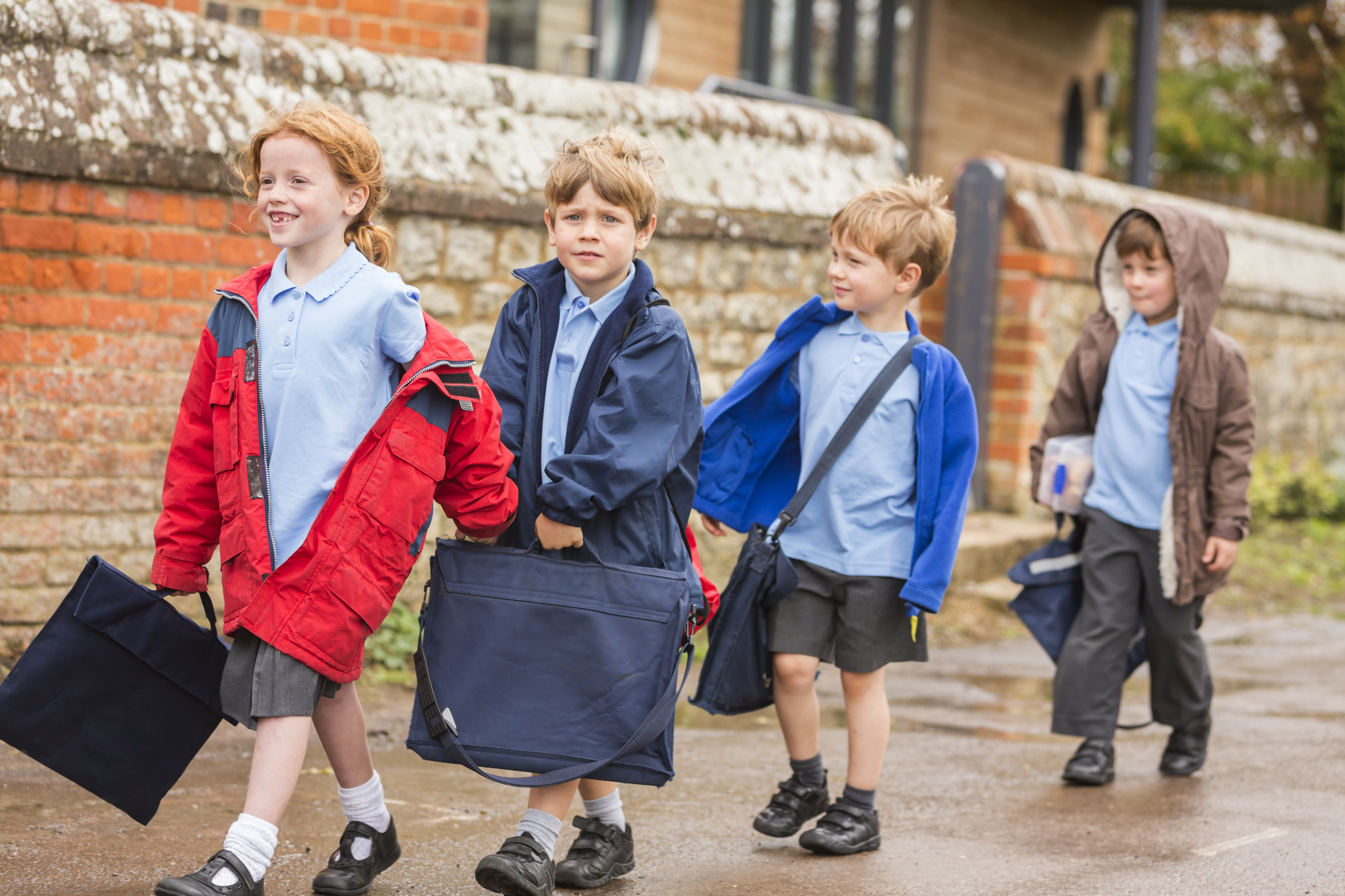 PIC - Infant children walking to school