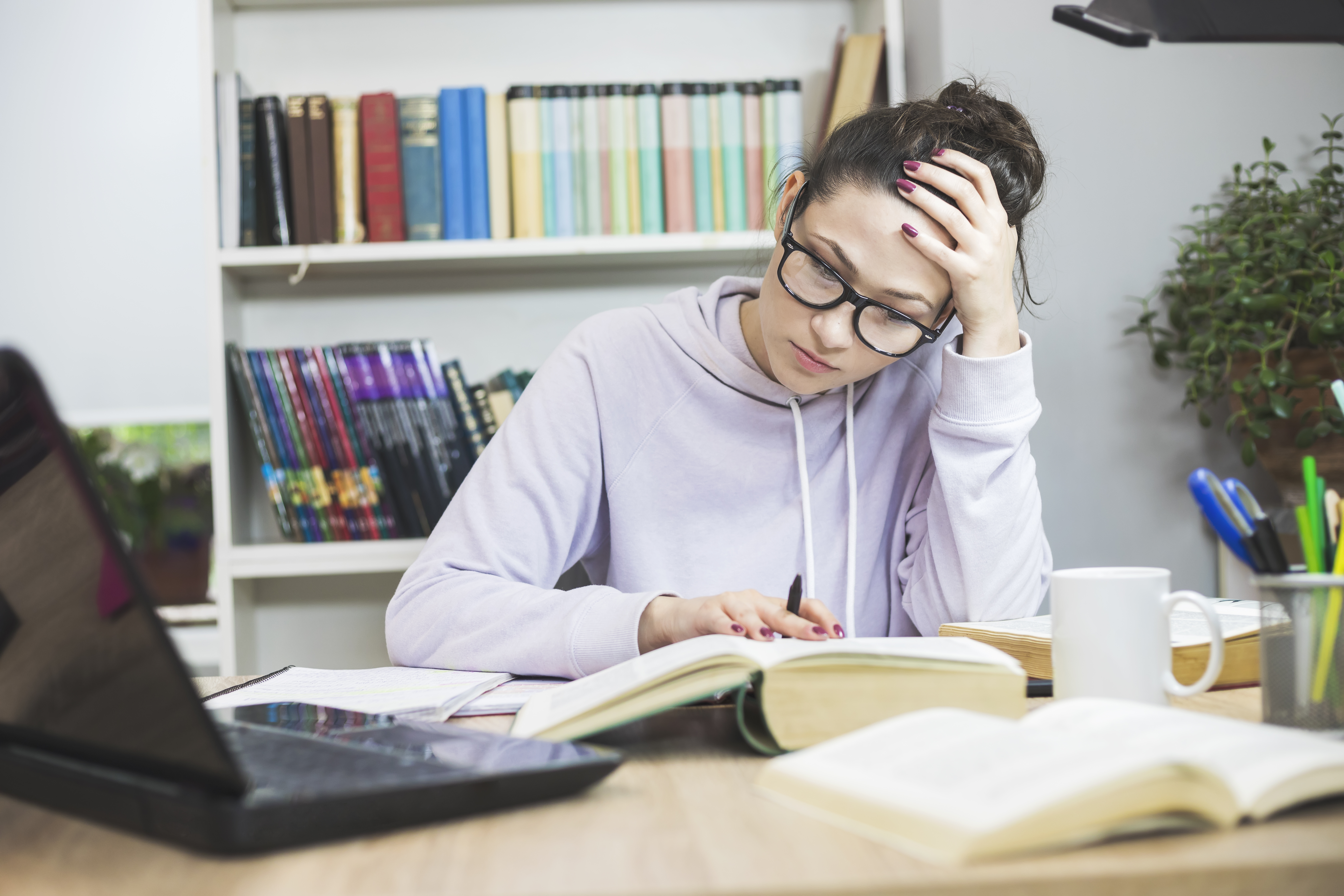 PIC - Teenager doing homework