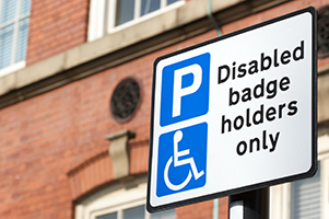 Disabled parking sign